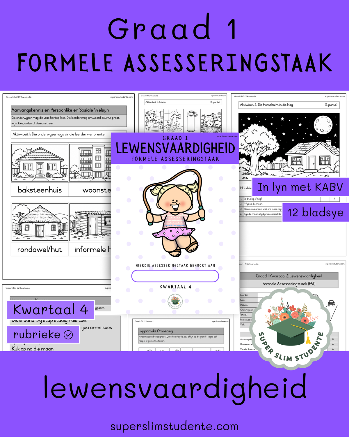 Gr. 1:  Lewensvaardigheid Formele Assesseringstaak (FAT) [Kwartaal 4]