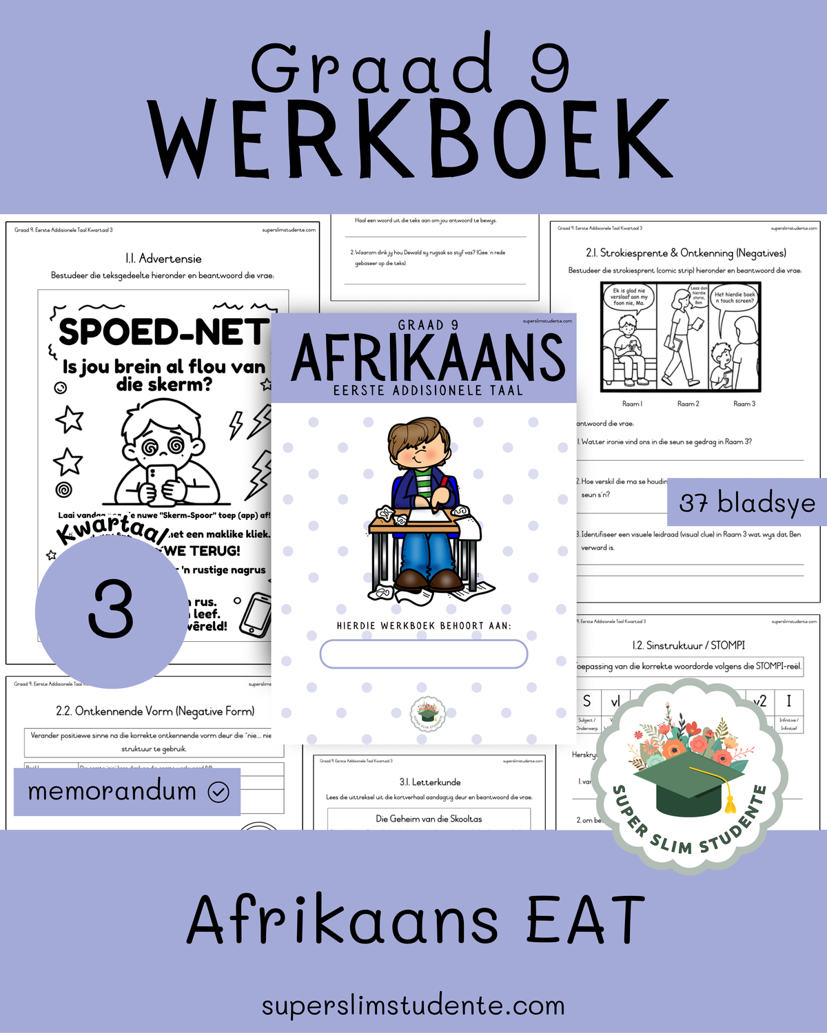 Gr. 9 Werkboek: Afrikaans EAT [Kwartaal 3]