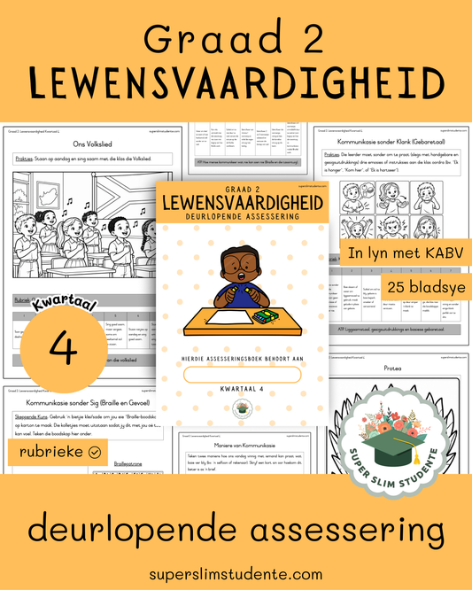 Gr. 2 Werkboek: Lewensvaardigheid Deurlopende Assessering [Kwartaal 4]