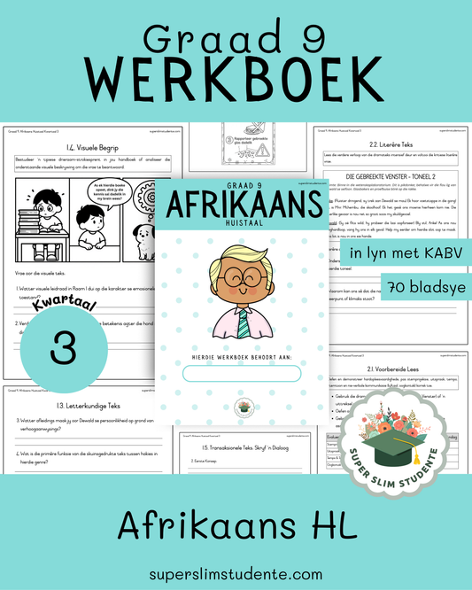 Gr. 9 Werkboek: Afrikaans Huistaal [Kwartaal 3]