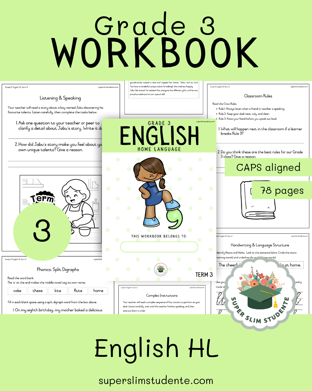 Gr. 3 Workbook: English HL [Term 3]