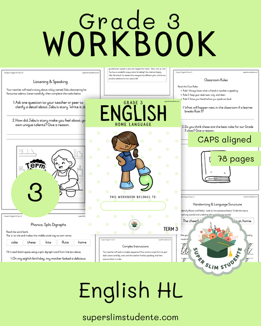 Gr. 3 Workbook: English HL [Term 3]