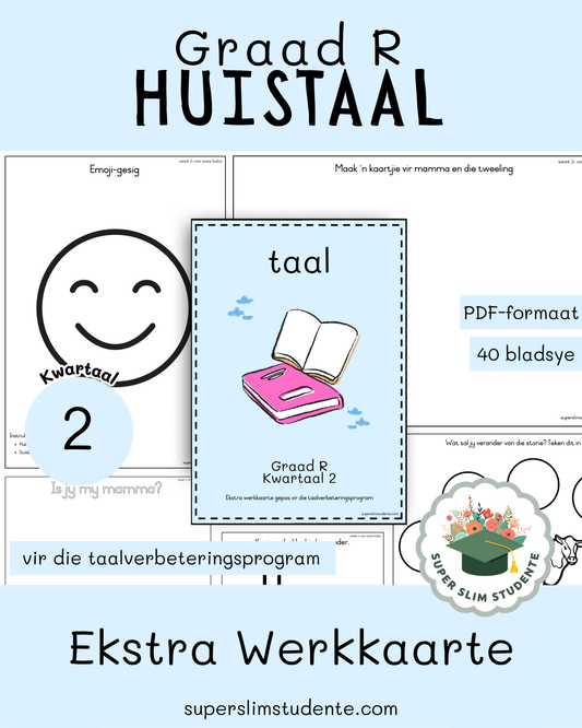 Gr. R Taalverbeteringsprogram: Ekstra Werkkaarte [Kwartaal 2]
