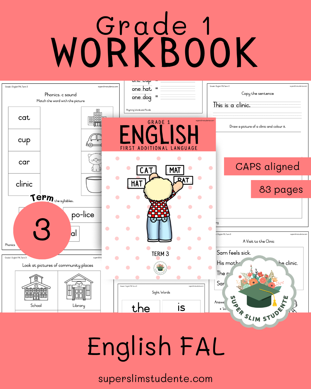 Gr. 1 Workbook: English First Additional Language [Term 3]