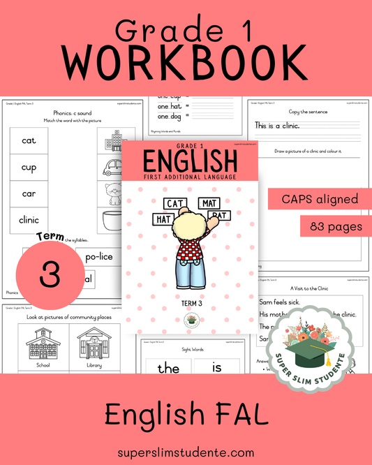 Gr. 1 Workbook: English First Additional Language [Term 3]