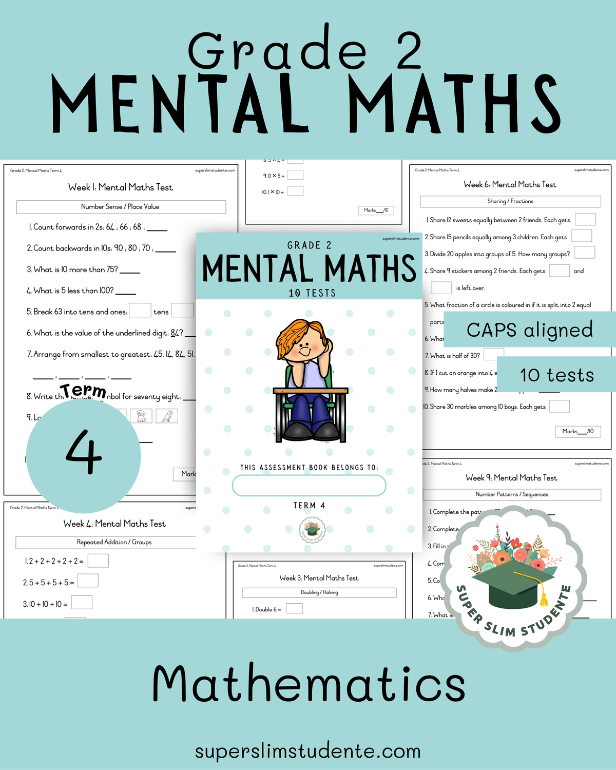 Gr. 2 Mental Maths Tests [Term 4]