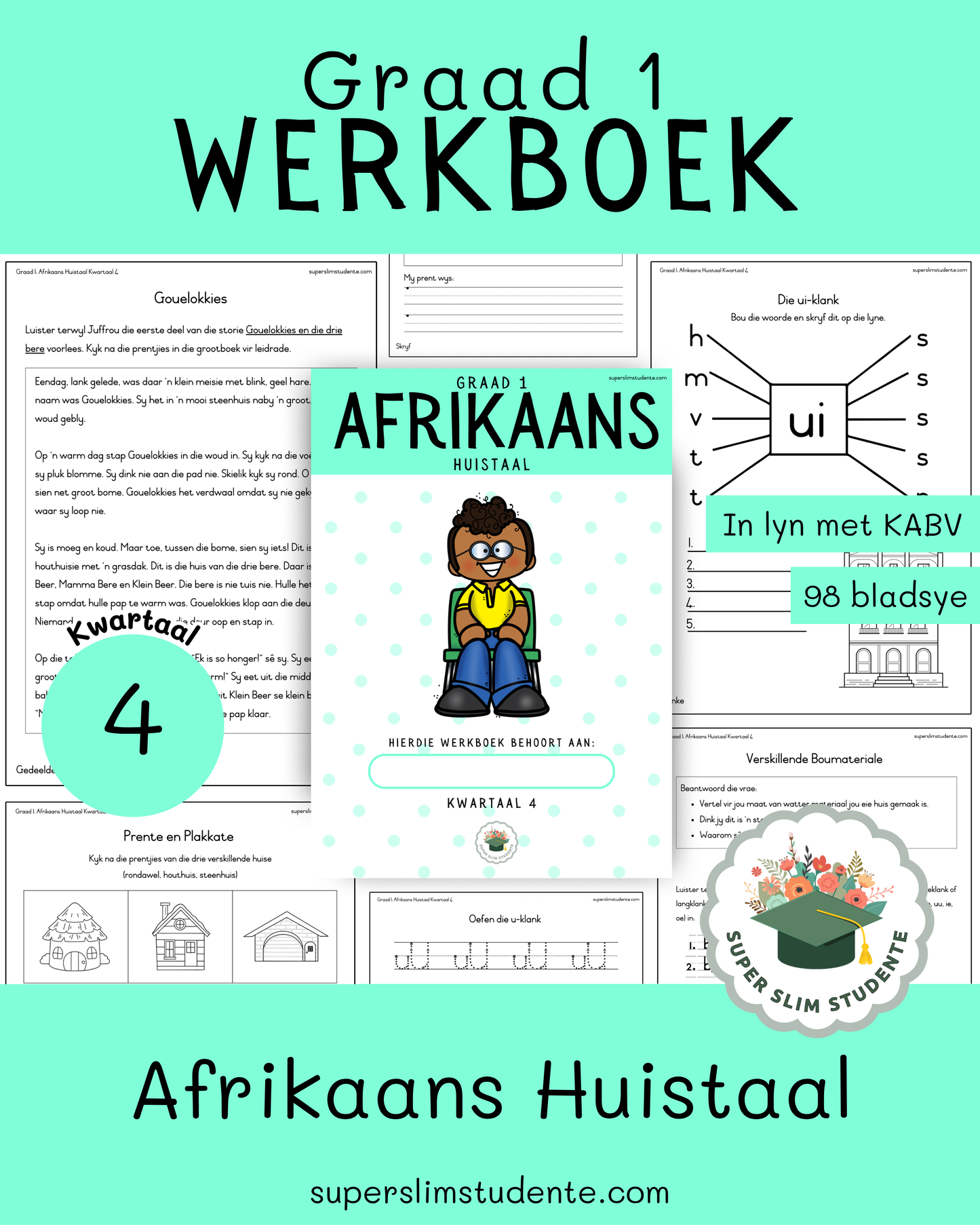 Gr. 1 Werkboek: Afrikaans Huistaal [Kwartaal 4]