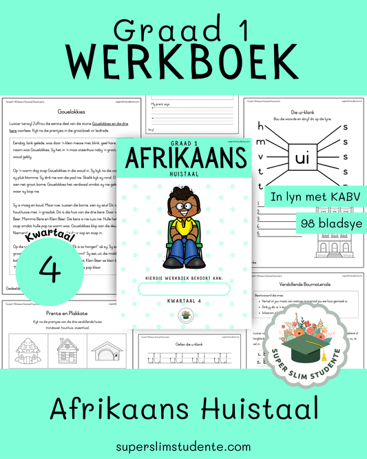Gr. 1 Werkboek: Afrikaans Huistaal [Kwartaal 4]