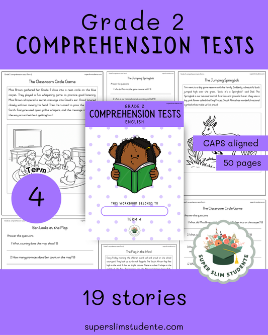 Gr. 2 Comprehension Tests [Term 4]