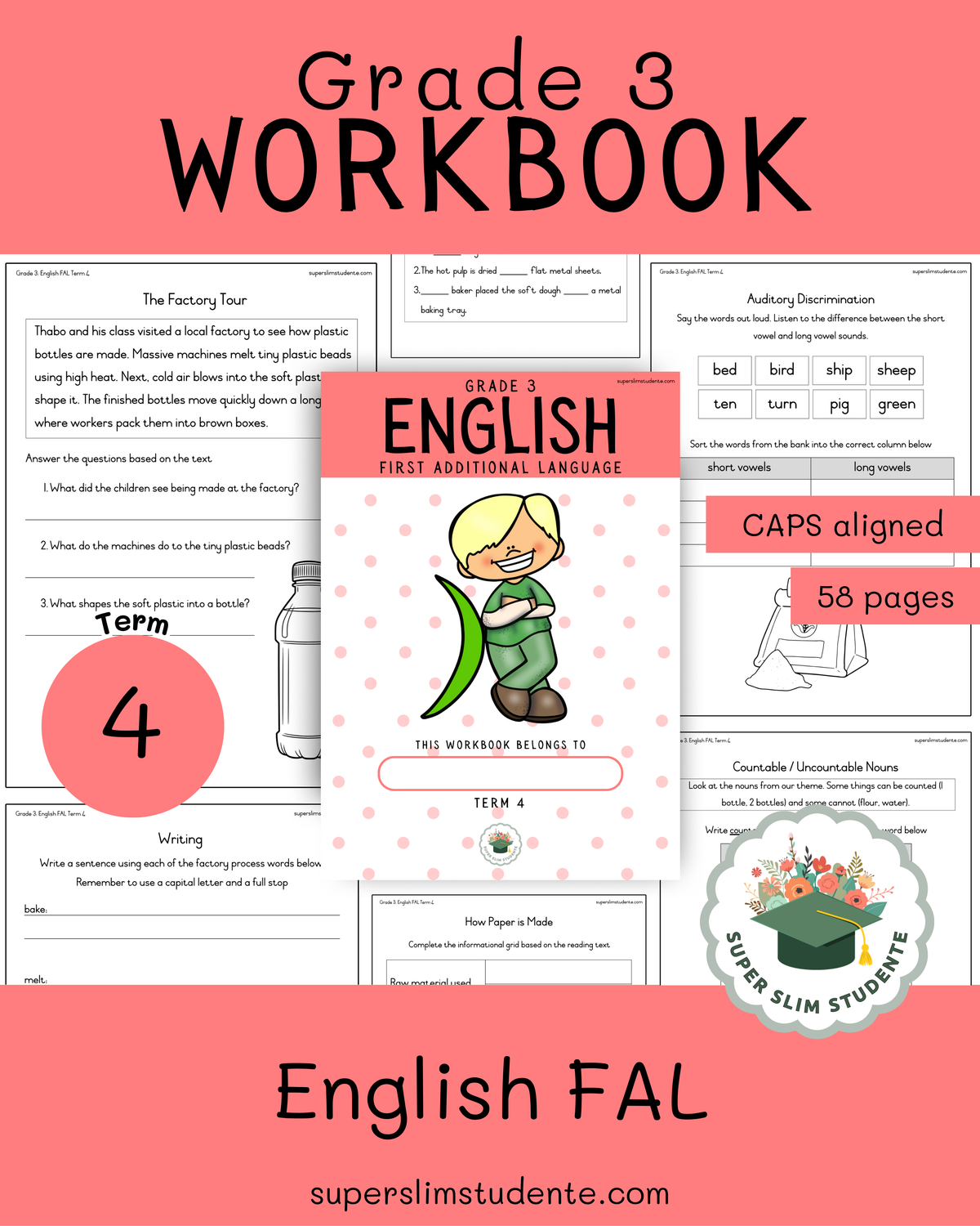 Gr. 3 Workbook: English First Additional Language [Term 4]