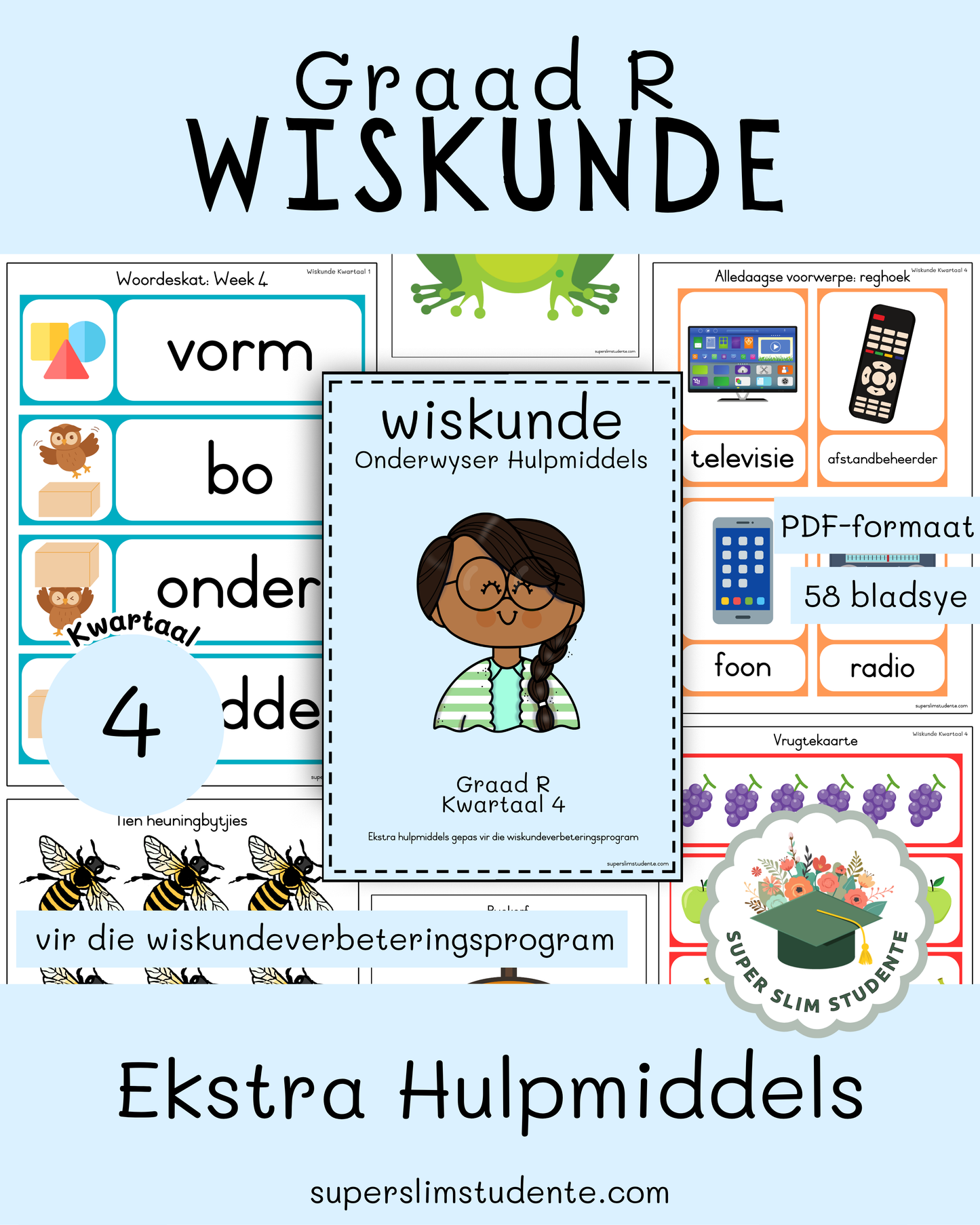 Gr. R Wiskundeverbeteringsprogram: Ekstra Hulpmiddels [Kwartaal 4]