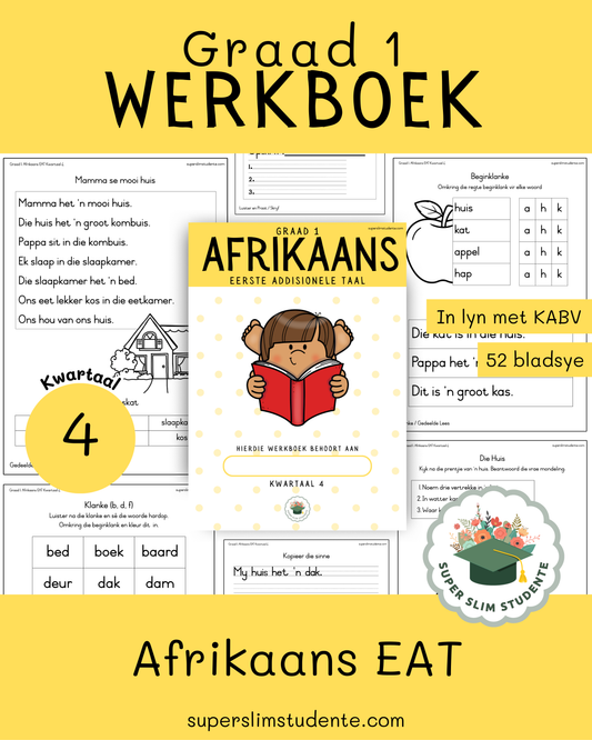 Gr. 1 Werkboek: Afrikaans EAT [Kwartaal 4]