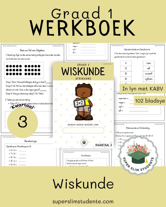 Gr. 1 Werkboek: Wiskunde [Kwartaal 3]