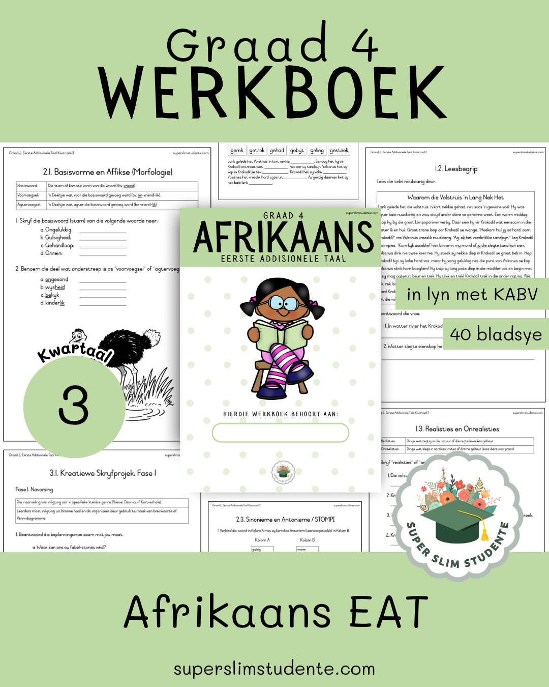Gr. 4 Werkboek: Afrikaans EAT [Kwartaal 3]