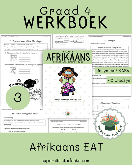 Gr. 4 Werkboek: Afrikaans EAT [Kwartaal 3]