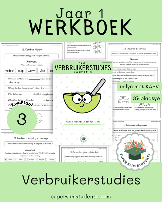 Jaar 1 Werkboek: Verbruikerstudies [Kwartaal 3]