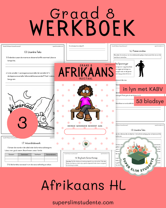 Gr. 8 Werkboek: Afrikaans Huistaal [Kwartaal 3]