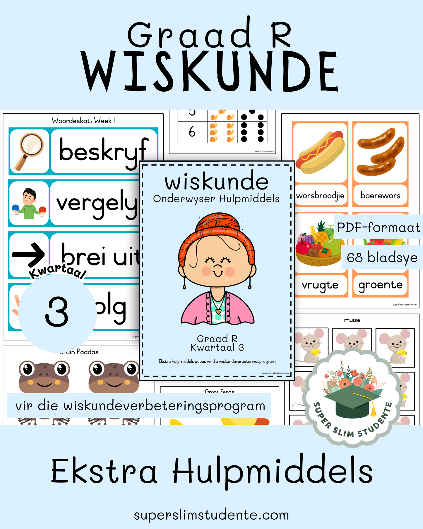 Gr. R Wiskundeverbeteringsprogram: Ekstra Hulpmiddels [Kwartaal 3]