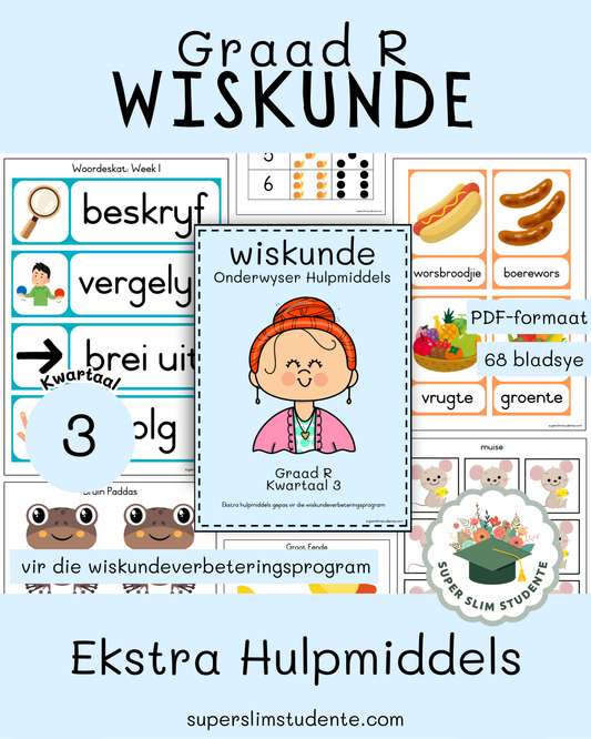 Gr. R Wiskundeverbeteringsprogram: Ekstra Hulpmiddels [Kwartaal 3]