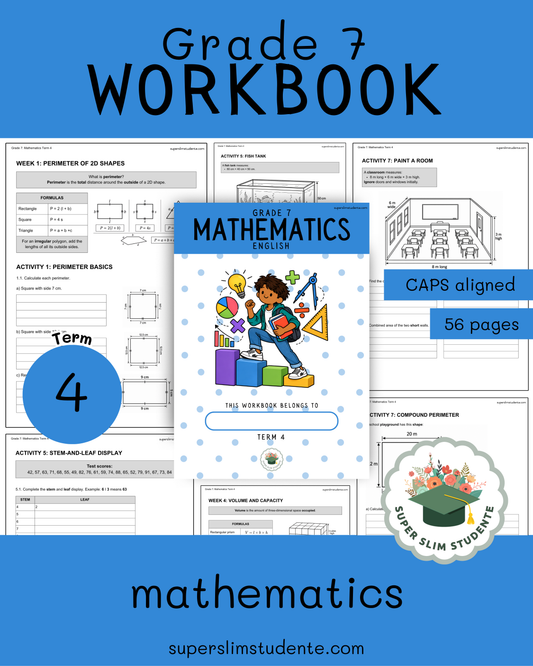 Gr. 7 Workbook: Mathematics [Term 4]