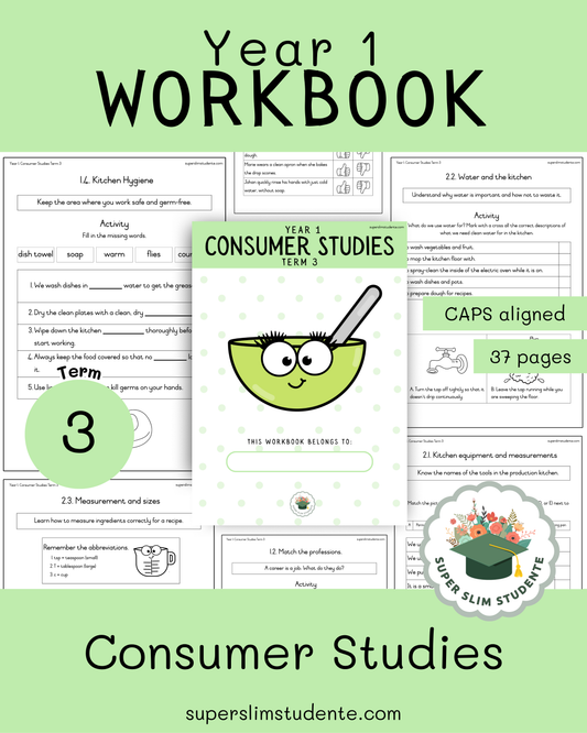Year 1 Workbook: Consumer Studies [Term 3]