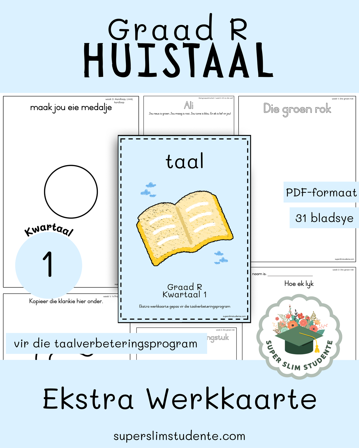 Gr. R Taalverbeteringsprogram: Ekstra Werkkaarte [Kwartaal 1]