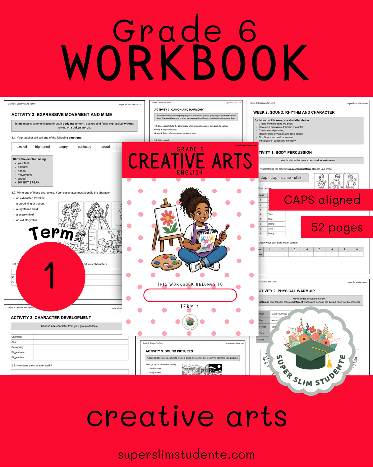 Gr. 6 Workbook: Creative Arts [Term 1]