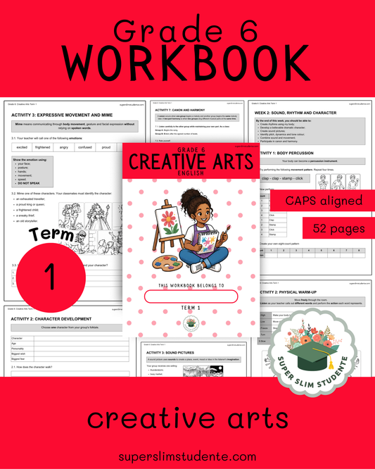 Gr. 6 Workbook: Creative Arts [Term 1]