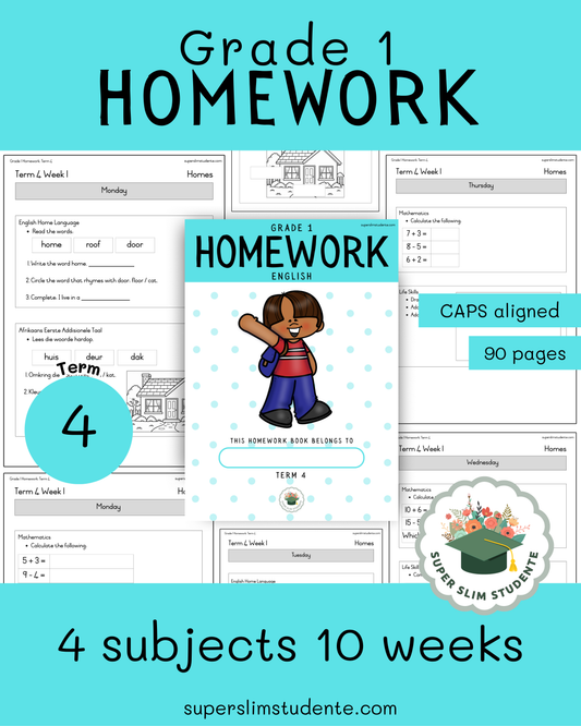 Gr. 1: Homework Book [Term 4]