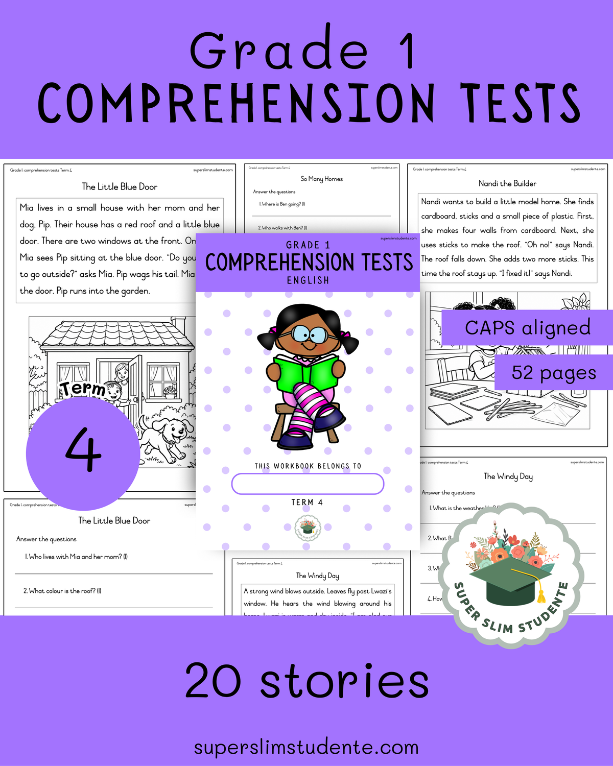 Gr. 1 Comprehension Tests [Term 4]