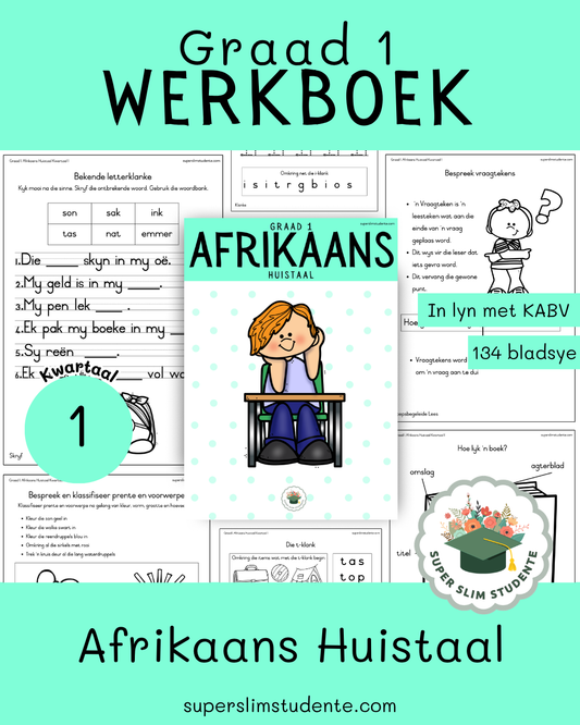 Gr. 1 Werkboek: Afrikaans Huistaal [Kwartaal 1]