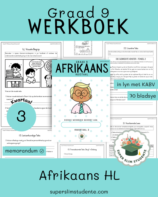 Gr. 9 Werkboek: Afrikaans Huistaal [Kwartaal 3]
