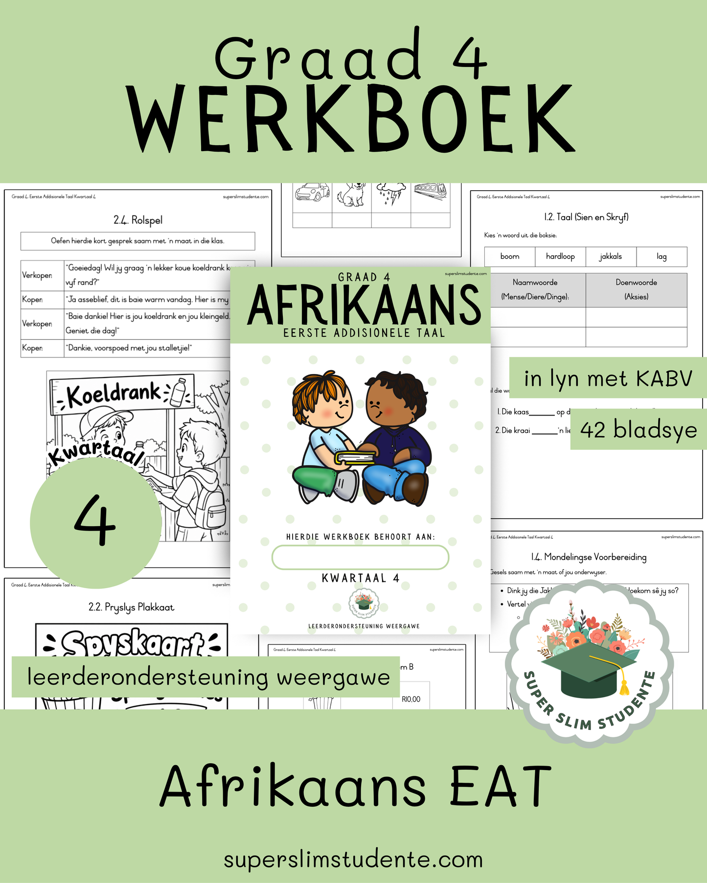 Gr. 4 Werkboek: Afrikaans EAT Leerderondersteuning Weergawe [Kwartaal 4]