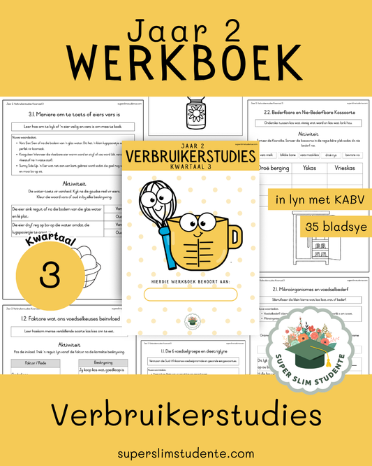 Jaar 2 Werkboek: Verbruikerstudies [Kwartaal 3]