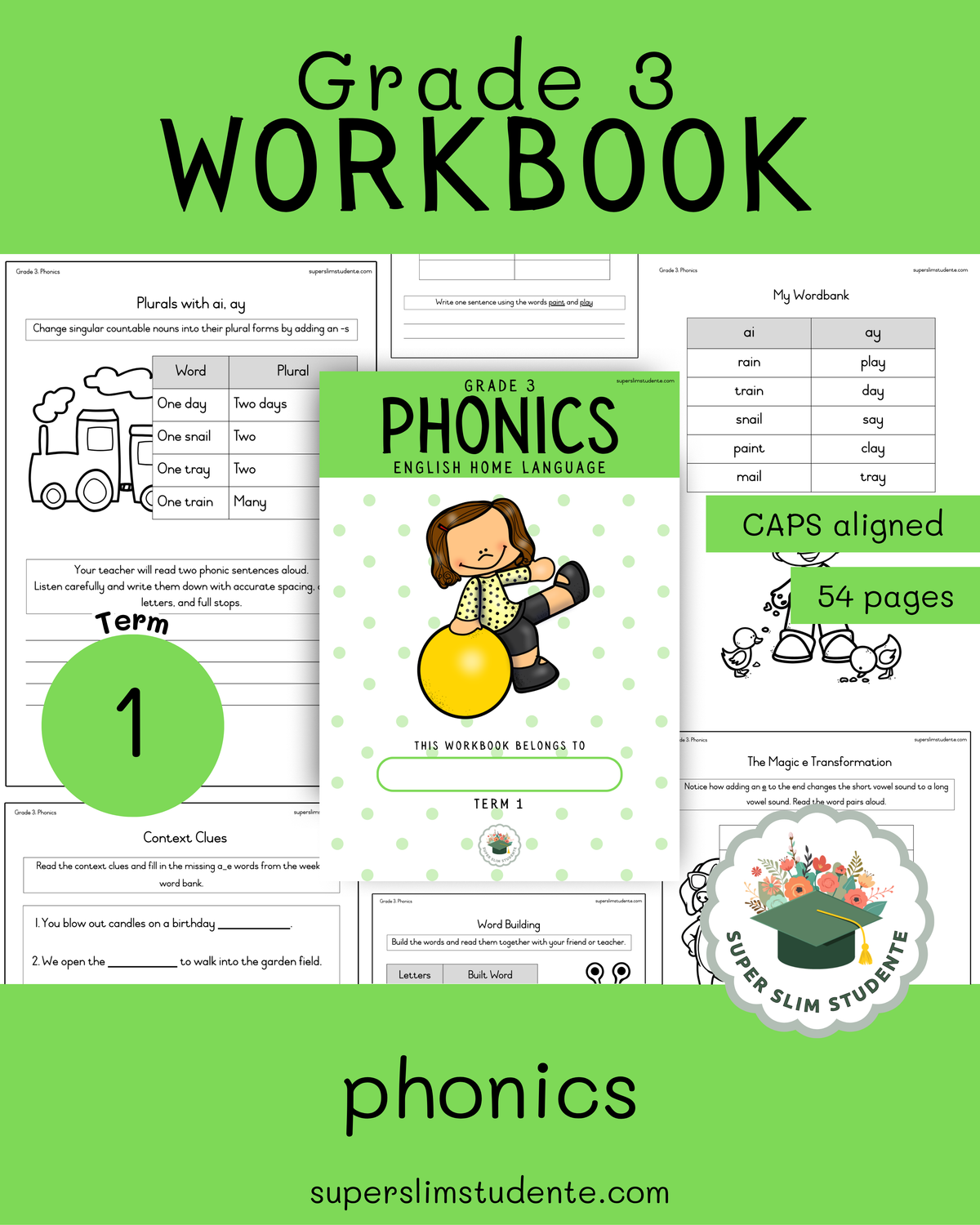 Gr. 3 Workbook: Phonics English HL [Term 1]