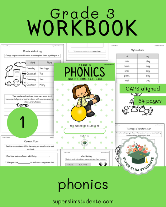 Gr. 3 Workbook: Phonics English HL [Term 1]