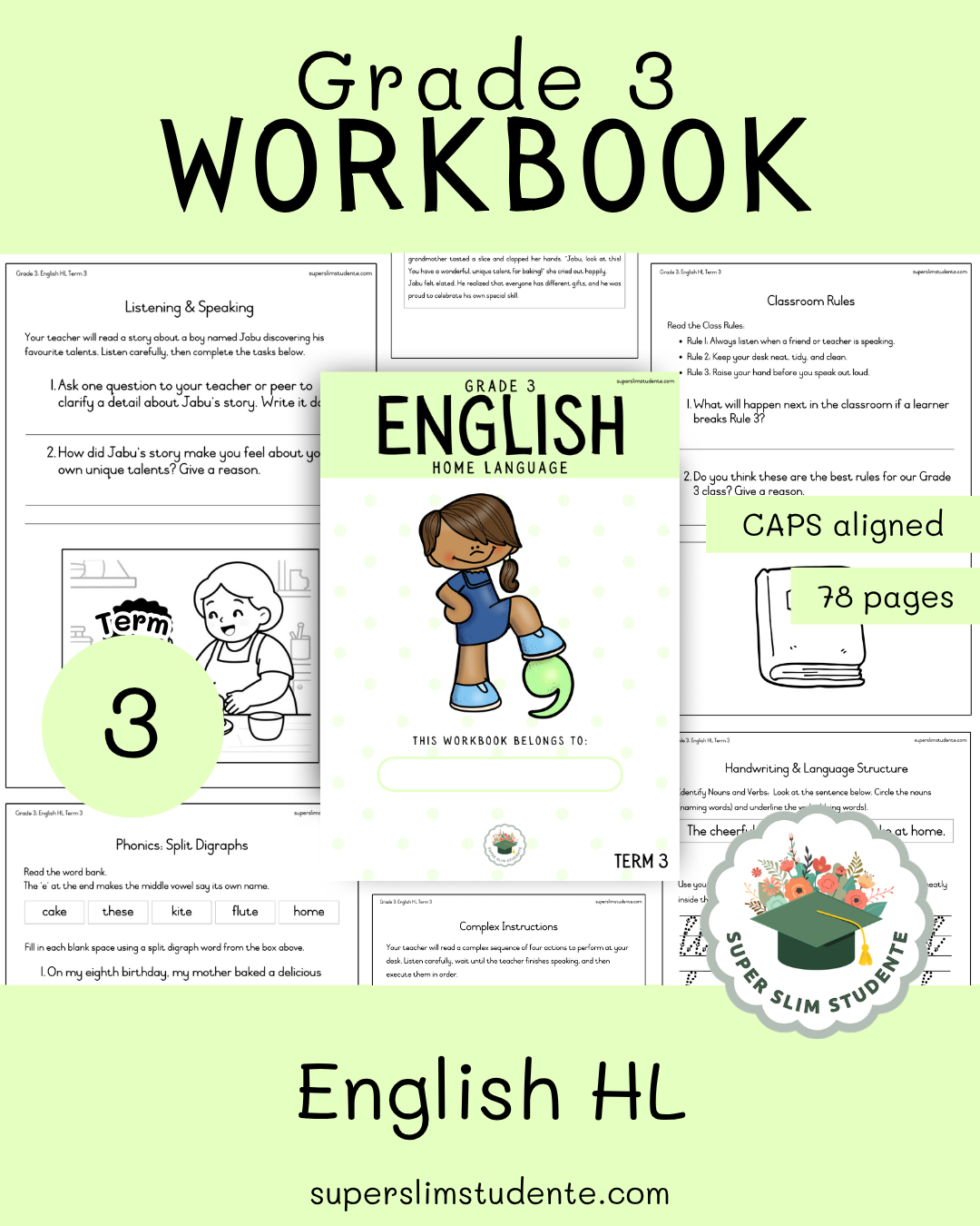 Gr. 3 Workbook: English HL [Term 3]