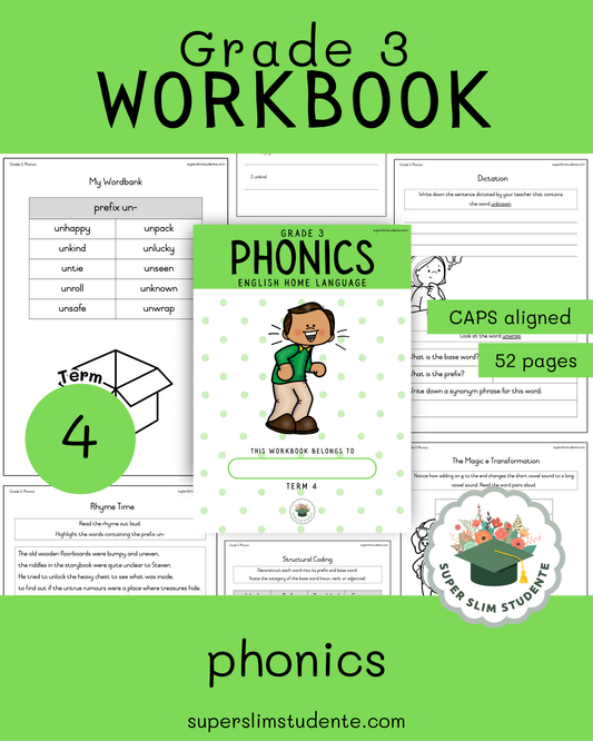 Gr. 3 Workbook: Phonics English HL [Term 4]