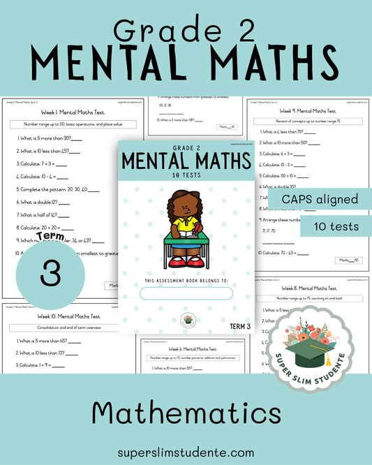 Gr. 2 Mental Maths Tests [Term 3]