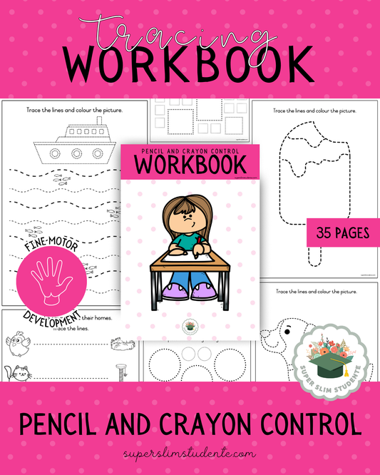 Workbook: Pencil & Crayon Control [Choose Language]