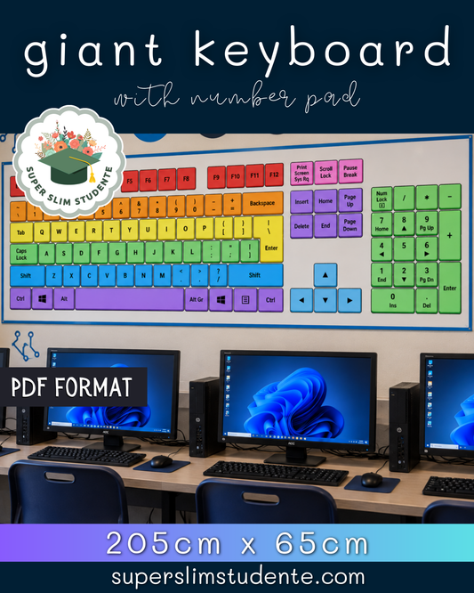 Giant Keyboard With Number Pad