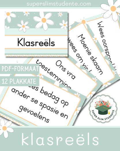 Class Rules / Daisy Chic Theme [Choose Language]