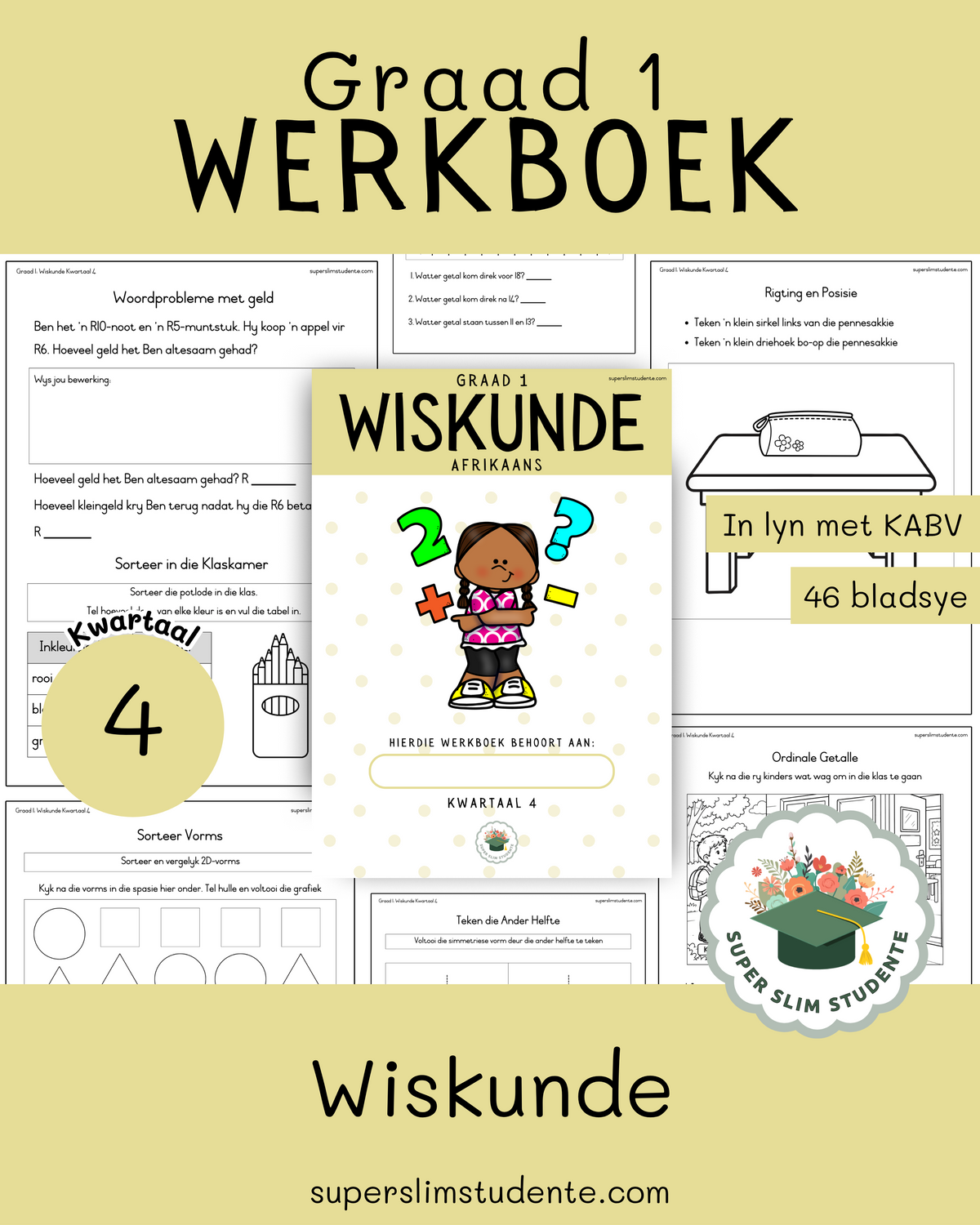 Gr. 1 Werkboek: Wiskunde [Kwartaal 4]
