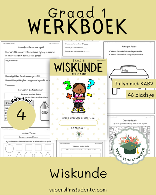 Gr. 1 Werkboek: Wiskunde [Kwartaal 4]