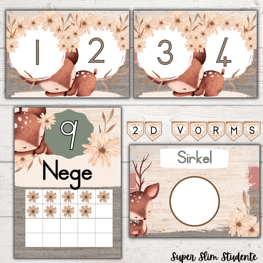 Neutral Deer Classroom Theme (Foundation Phase)