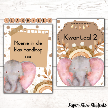 Boho Elephant Classroom Theme Version 1 (Foundation Phase)