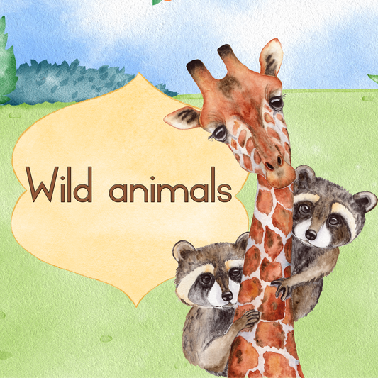 Wild Animals Theme Posters