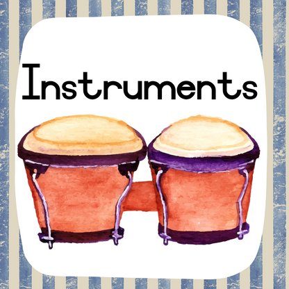 Instruments Theme Posters