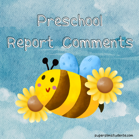 Preschool Report Comments