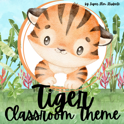 Cute Tiger Classroom Theme